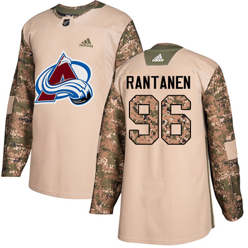 Adidas Avalanche #96 Mikko Rantanen Camo Authentic Veterans Day Stitched NHL Jersey